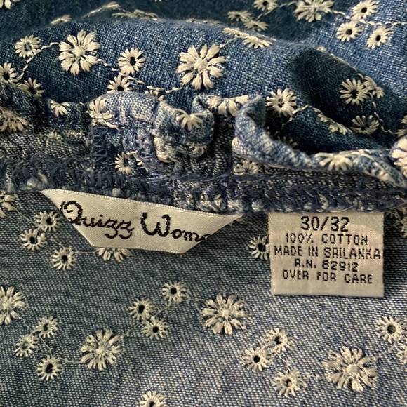 Quizz woman button front denim S/S button front - Picture 4 of 4